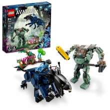 LEGO 75571 AVATAR NEYTIRI Y THANATOR VS QUARITCH CON ARMADURA AMP