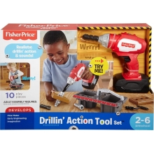 MATTEL DVH16 FISHER PRICE DRILLIN ACTION TOOL SET