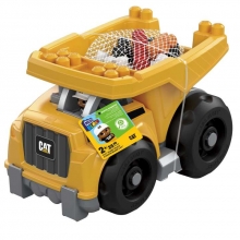 MATTEL DCJ86 MEGA BLOKS CAT LARGE DUMP TRUCK