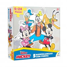 IMEX JCA-3387 DISNEY FORMAS PUZZLE 24 PIEZAS