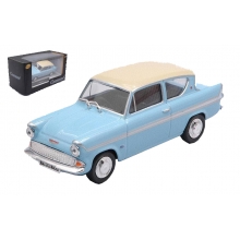 CARARAMA 17260 1:43 FORD ANGLIA MKI HARRY POTTER, BLUE WITH WHITE ROOF