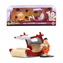 JADA 253253002 1:32 THE FLINTSTONES VEHICLE, WHITE RED