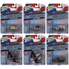 JOHNNY JLML008A 1:64 JOHNNY LIGHTNING MILITARY MIX OF 6