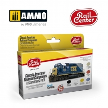 AMMO MIG JIMENEZ AMMOR1007 AMMO RAIL CENTER COMPA�IAS FERROVIARIAS AMERICANAS LOCOMOTORAS CLASICAS VOL 1