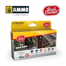 AMMO MIG JIMENEZ AMMOR1023 RAIL CENTER PUENTES DE FERROCARRIL DE METAL