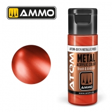 AMMO MIG JIMENEZ ATOM20174 ATOM METALLIC ROJO