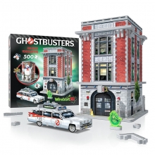 WREBBIT 1018 GHOSTBUSTERS FIREHOUSE HEADQUARTERS ( FEBRUARY 2024 ) PUZZLE 3D 500 PIEZAS