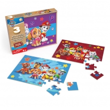 IMEX 6066794 PAW PATROL 3 PUZZLES DE MADERA