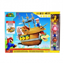 JAKKS NT413734 SUPER MARIO DELUXE BOWSERS AIRSHIP 5 FIGURES
