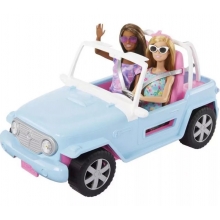 MATTEL HRG82 BARBIE VEHICULO PARA MUECAS CAMIONETA CON 2 MUECAS