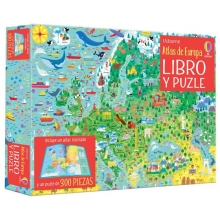 CONTRAPUNTO LIBRO Y PUZZLE ATLAS DE EUROPA 300 PIEZAS