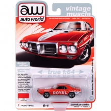 AUTOWORLD AWSP152 1:64 ROYAL BOBCAT 1969 PONTIAC FIREBIRD RED OR GOLD