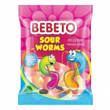 CANDY BBGE051 BEBETO GUSANOS ACIDOS 80G