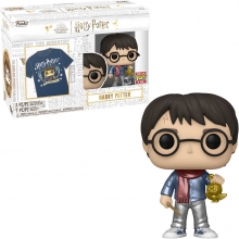 FUNKO 63664 POP & TEE HARRY POTTER HARRY XMAS TALLA M