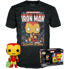 FUNKO 72839 POP & TEE MARVEL HOLIDAY IRON MAN GW TALLA XL