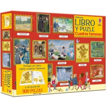 CONTRAPUNTO LIBRO Y PUZZLE CUADROS FAMOSOS 300 PIEZAS