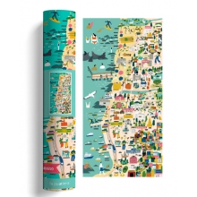 LAPUZZLERA MAPVALPO MAPA ILUSTRADO VALPARAISO VI�A