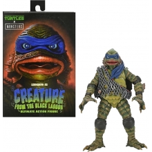 NECA 54301 LEONARDO AS A MONSTER TORTUGAS NINJA X UNIVERSAL MONSTERS 7 PULGADAS