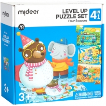MIDEER CT1450 LEVEL UP 4 IN 1 PUZZLE SET FOUR SEASONS