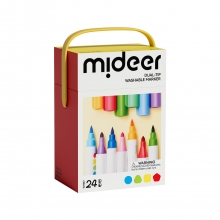 MIDEER MD4309 DUALTIP WASHABLE MARKER 24 COLORS