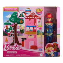 MATTEL HRG55 BARBIE PROFESIONES SET DE JUEGO BOMBERA AL RESCATE