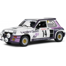 SOLIDO 1801313 1:18 RENAULT 5 TURBO WHITE 14 AURIOL NOUAILLE RALLYE LYON CHARBONNIERE 1983
