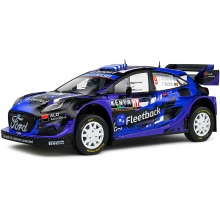 SOLIDO 1809506 1:18 FORD PUMA RALLY1 HYBRID BLUE 9 SERDERIDIS MICLOTTE RALLY KENYA 2022