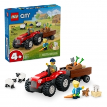 LEGO 60461 CITY TRACTOR ROJO CON REMOLQUE Y OVEJA
