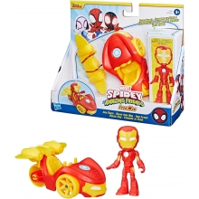 HASBRO F7458 MARVEL SPIDEY AND FRIENDS IRON RACER Y ACCESORIOS