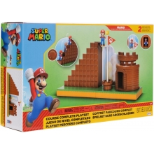 JAKKS NT424354 SET DIORAMA NINTENDO SUPER MARIO JUEGO DE NIVEL COMPLETADO