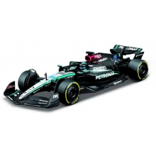 BURAGO 38209 1:43 RACE FORMULA MERCEDES W15 W / HELMET ( 2024 ) RUSSELL 63