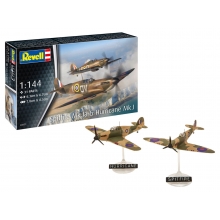 REVELL 03771 1:144 SUPERMARINE SPITFIRE MK IA & HAWKER HURRICANE MK I