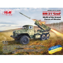 ICM 72707 1:72 BM 21 GRAD MLRS OF THE ARMED FORCES OF UKRAINE