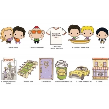 MONOGRAM 47405 FRIENDS 3D FOAM BAG CLIP SERIES 6