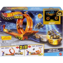 MATTEL JBX64 HOT WHEELS MONSTER TRUCKS COMPETENCIA DE BIG FOOT GIROS