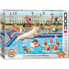 EUROGRAPHICS 6331-5878 3D CRAZY POOL DAY BY HEFF 300 PIEZAS 3D PUZZLE