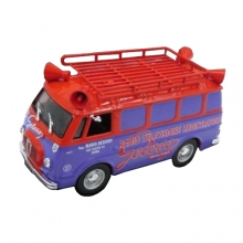 MAGAZINE PUBGELOSO 1:43 1957 ALFA ROMEO ROMEO GELOSO, PURPLE RED