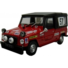 MAGAZINE R4L40 1:43 1972 RENAULT RODEO RALLYE INFERNAL 57, RED / BLACK