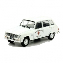 MAGAZINE SER47 1:43 1971 RENAULT 6 CENTRO GALLEGO, WHITE