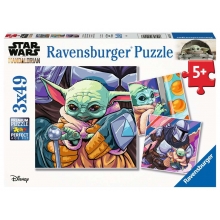 RAVENSBURGER 05241 STAR WARS THE MANDALORIAN 3X49 PIEZAS PUZZLE