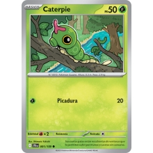 POKEMON JOURNEY TOGETHER CARTA CATERPIE COMUN
