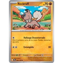 POKEMON AVENTURAS COMPARTIDAS CARTA ROCKRUFF COMA?N