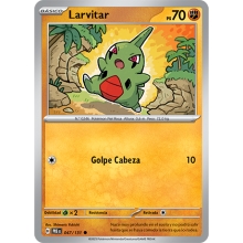 POKEMON EVOLUCIONES PRISMATICAS CARTA LARVITAR COMA?N