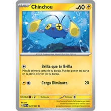 POKEMON DESTINOS DE PALDEA CARTA CHINCHOU COMA?N