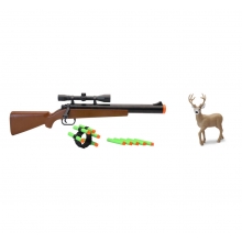 NEWRAY 66266 HUNTING FOAM DART RIFLE W WRIST BAND AND DEER TARGET