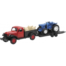 NEWRAY 54296B 1:32 DIE CAST 1946 DODGE POWER WAGON W FARM TRACTOR