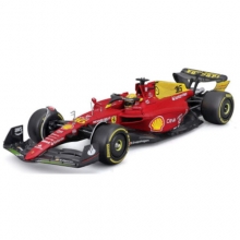 MAGAZINE 24FER2025-21 1:24 2022 FERRARI F1-75 16 CHARLES LECLERC ITALIAN GRAND PRIX RED YELLOW FORMULA 1