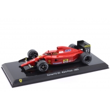 MAGAZINE 24FER2025-37 1:24 1991 FERRARI F1-91 27 ALAIN PROST RED FORMULA 1