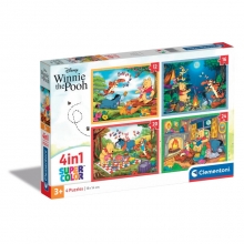 CLEMENTONI 21514 PUZZLE 1 X 12 + 1 X 16 + 1 X 20 + 1 X 24 PIEZAS WINNIE THE POOH