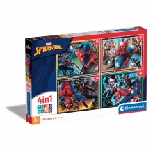CLEMENTONI 21515 PUZZLE 1 X 12 + 1 X 16 + 1 X 20 + 1 X 24 PIEZAS SPIDERMAN